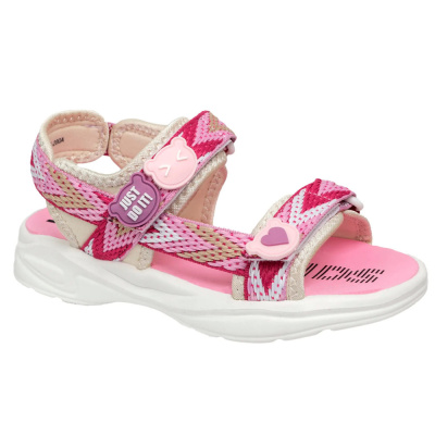 Сандалии для девочки Indigo Kids 25-200A розово бежевые 1